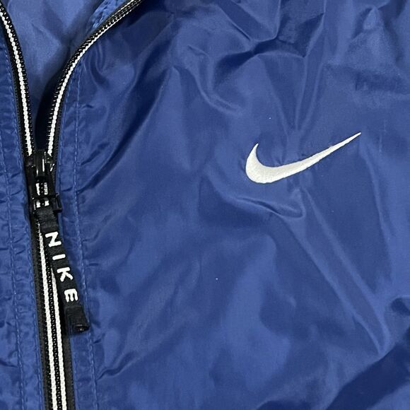 Vintage 90s Y2K Nike Windbreaker Pullover Nylon Jacket Mens Size L Swoosh - Picture 5 of 11